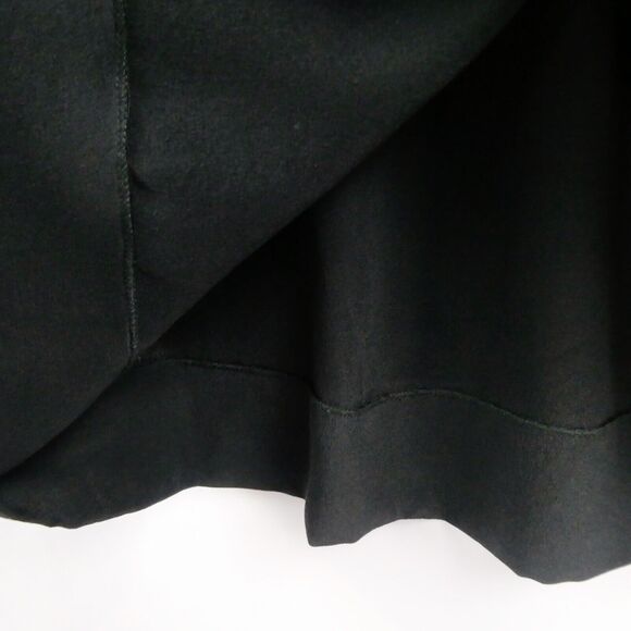 Robert Rodriguez Silk Exposed Zip Mini Skirt Sz 6 Black Tiered Chiffon - Picture 7 of 12